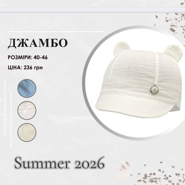 ДЖАМБО кепка хл. (40-46) Dzhambo_kepka_khl._Miks koloriv_40 фото